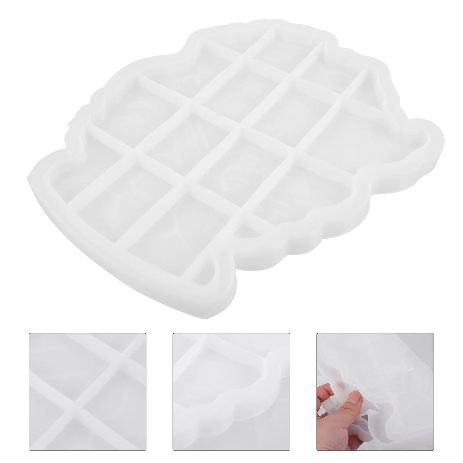 

Silicone Mold Casting Coaster Resin Mold Fruit Tray Craft Epoxy Molds DIY Home Decor Gifts Fruit Tray Casting Molds Packaging