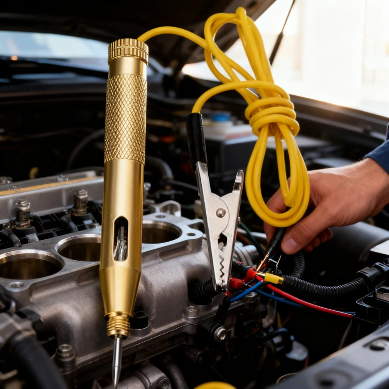 Automotive Low-voltage Detection Pen Fuse Voltage Diagnostic Tool Copper Measuring Pen Can Judgment Positive and Negative Poles