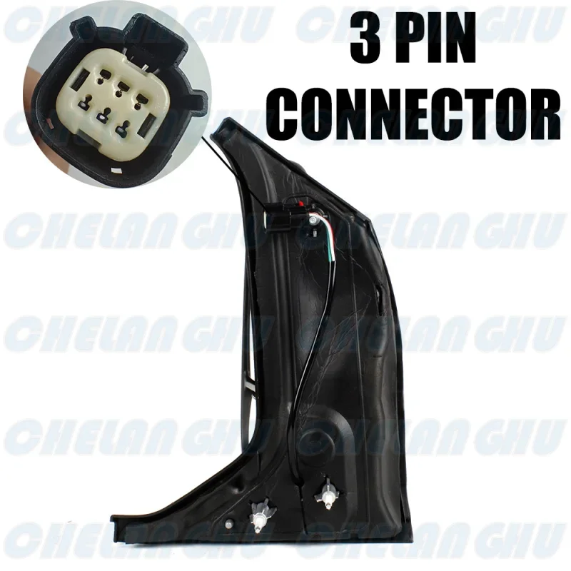 Left Side 3 Pins Satin Black Adjust Mirror assembly For Ford Transit 150 250 350 2014 2015 2016 2017 2018 2019 2020 2021 2022