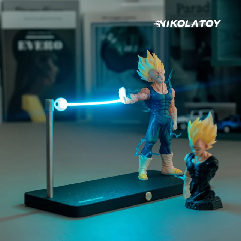 Animation Peripheral Derivatives Dragon Ball Z Magnetic Attraction Nightlight Vegeta Iv Saiyan Hand-Made Desktop Ornaments Toys