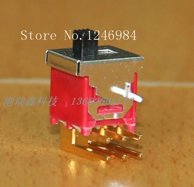 [SA]TS-7S -way gold-plated six foot two tranches are curved toggle switch slide switch Taiwan Deli Wei 5FD1 2.54--50pcs/lot