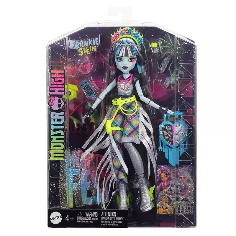 

Original Monster High School Frankie Stein BJD Doll Cute Toy Handmade Collection Festival Series Girl's Birthday Surprise Gift