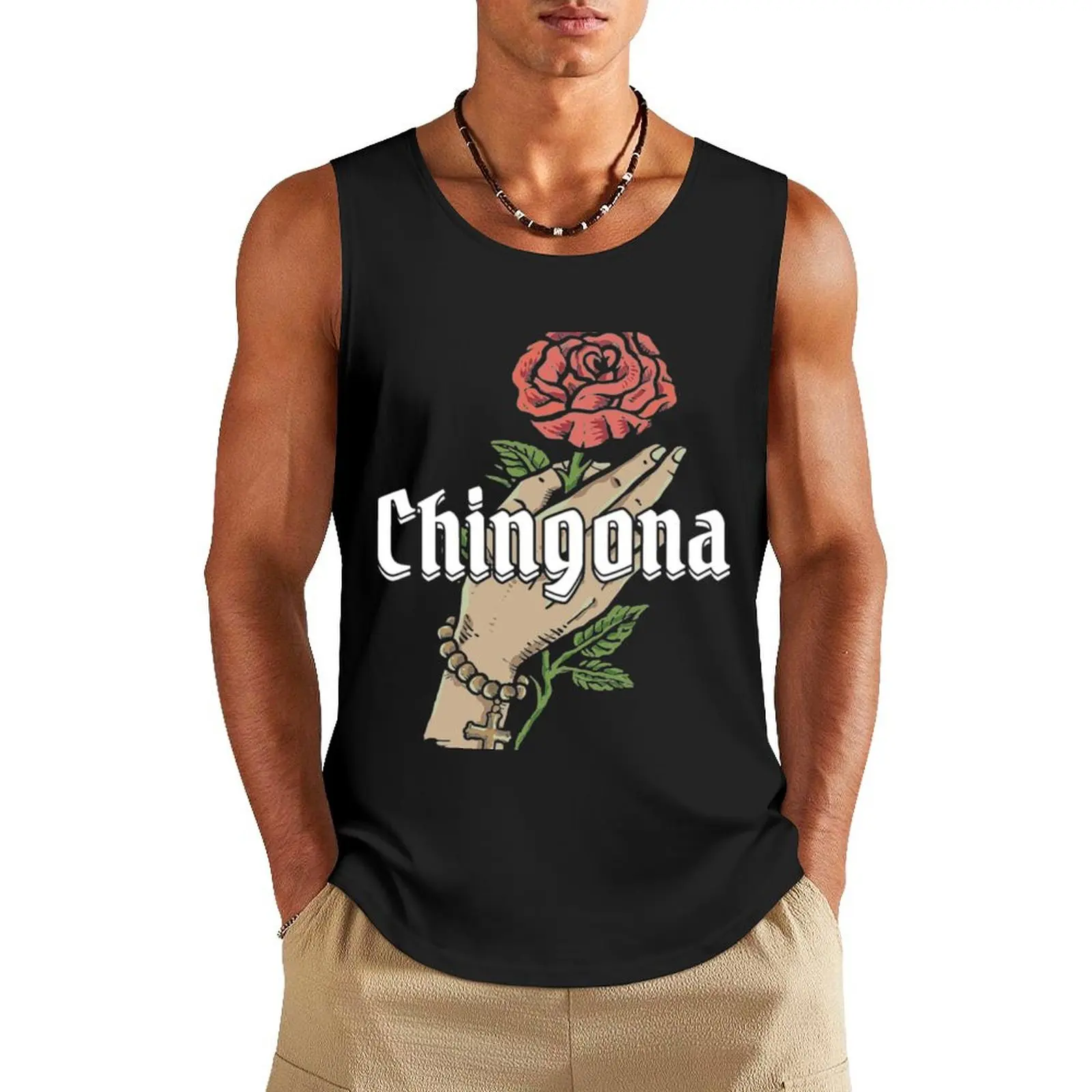 Chingona Tank Top Men's gym t-shirts t-shirt for man