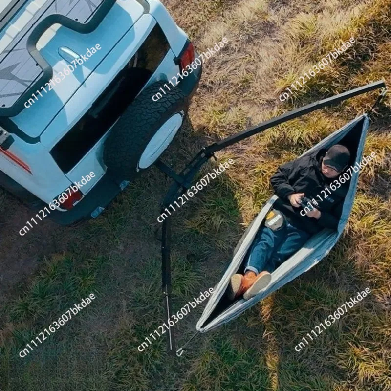 Outdoor Trailer Hitch Square Hammock Rack, Off Road Vehicle Trailer Bar, Camping Self Driving Swing Stand For Tailgate Expansion