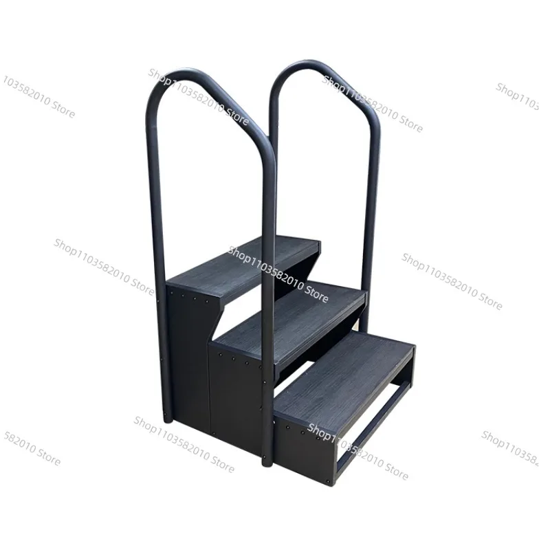 Escada de banheira de hidromassagem para piscina de jacuzzi com massagem antiderrapante ao ar livre