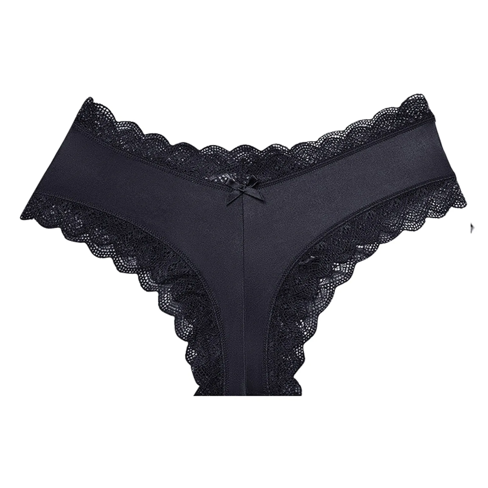 Sexy Perspective Hollow Out Panties For Women Breathable Low Waist Seamless Underwear Female Lace Edge See Through Underpants