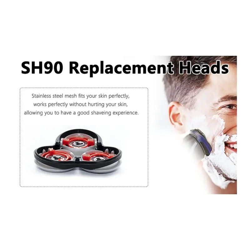 【produtos-mais-vendidos】cabeca-de-barbeador-sh90-para-s9000-prestige-cabeca-de-substituicao-para-s9031-s9041-s9111-s9151-s9161-s9181