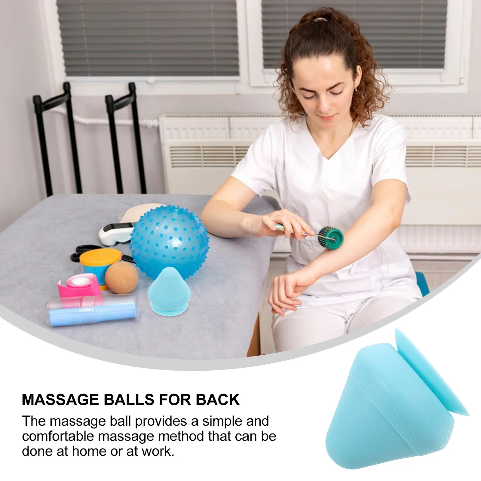 

Массажный мяч из материала TPE, дизайн с пазами, основание на присоске для спины, шеи, ног, облегчение мышц, монтируемая на стену, глубокая ткань