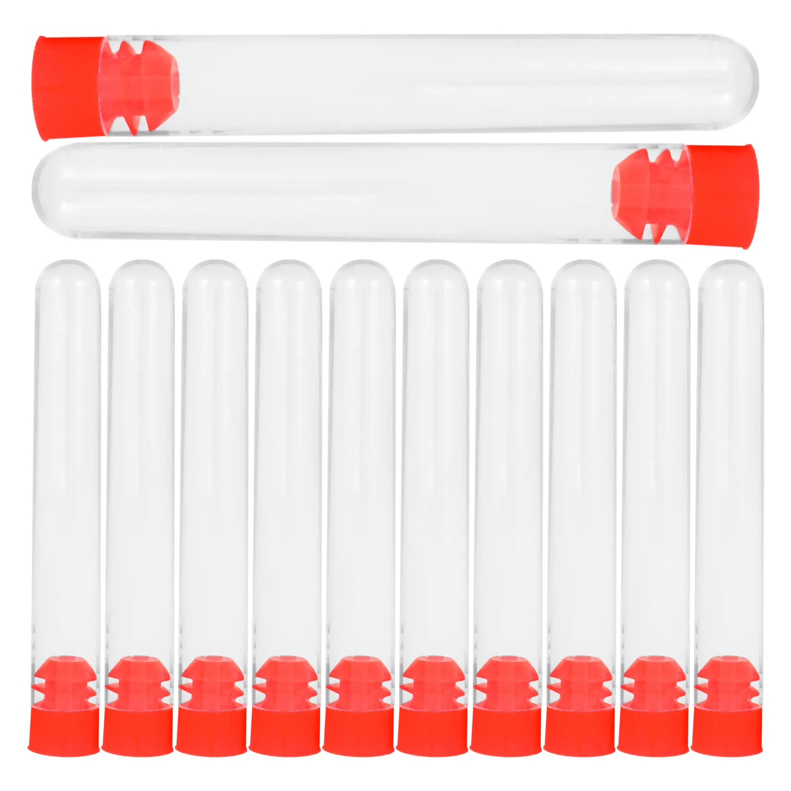 

12 pcs Tubes Test Tube Clear Plastic Eco Friendly Non Toxic Containers Lotion Gel Travel Experiment Gifts