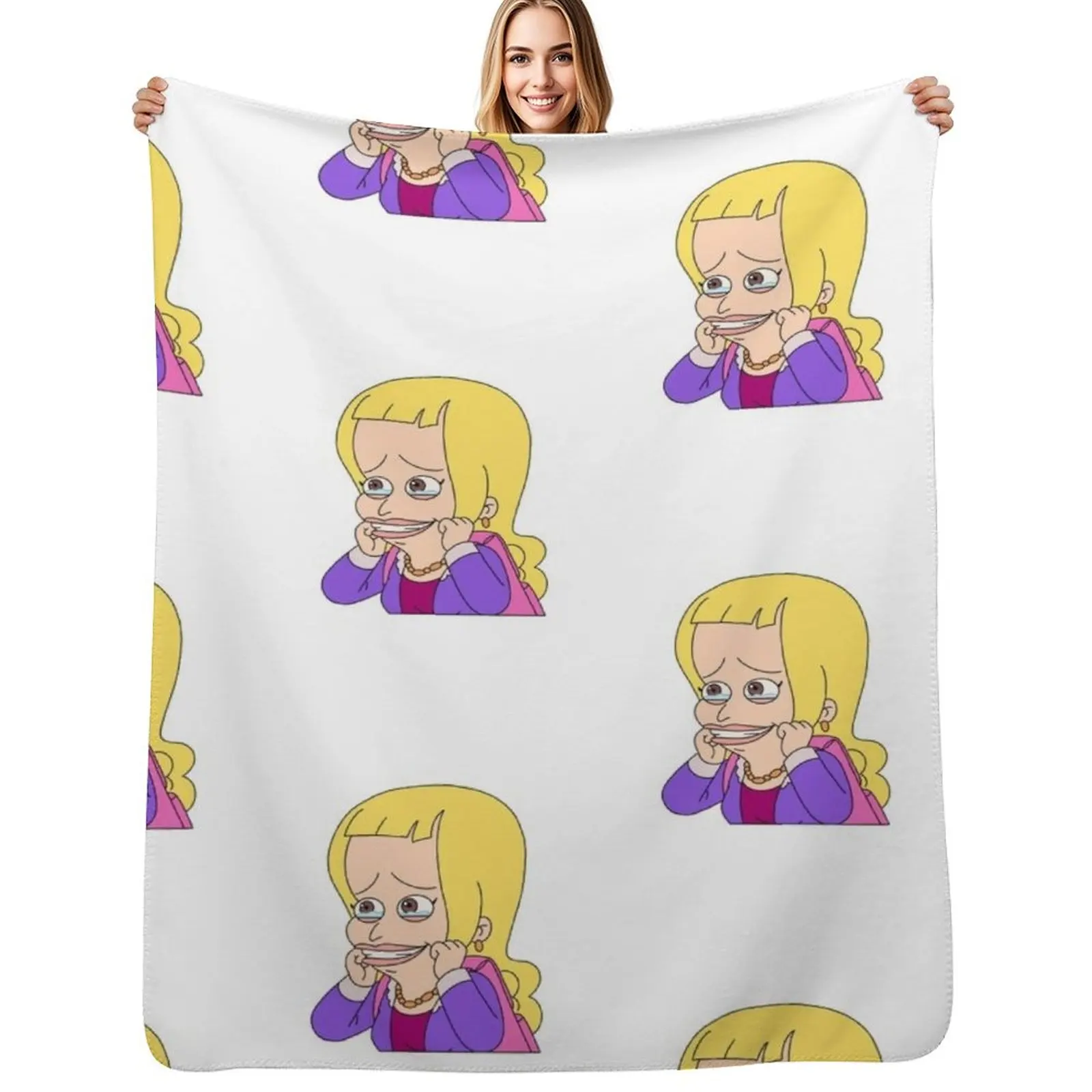 

Lola Throw Blanket warm winter bed plaid Luxury Beach Blankets