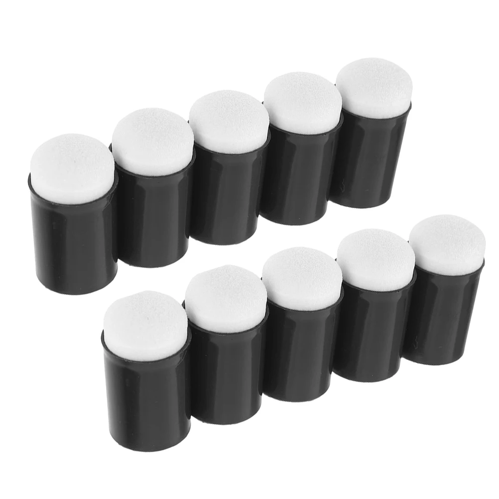 

15pcs Finger Painting Tools Sponge Daubers Black Color Easy Clean Portable Kids Supplies Craft Diy Gifts Students
