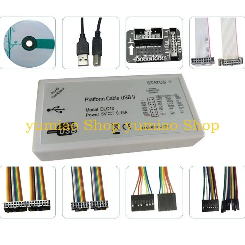 

587B DLC10 Platform Cable USB Supports All Xilinx Device Jtag Slave-Serial and SPI Download Debugger Programmer for CPLD FPGA