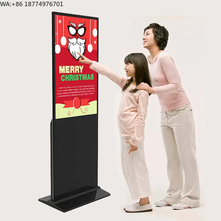 

Indoor 32Inch Display Screen Vertical Advertising Screen Kiosk Standalone Digital Signage for Shopping Mall Retail Store