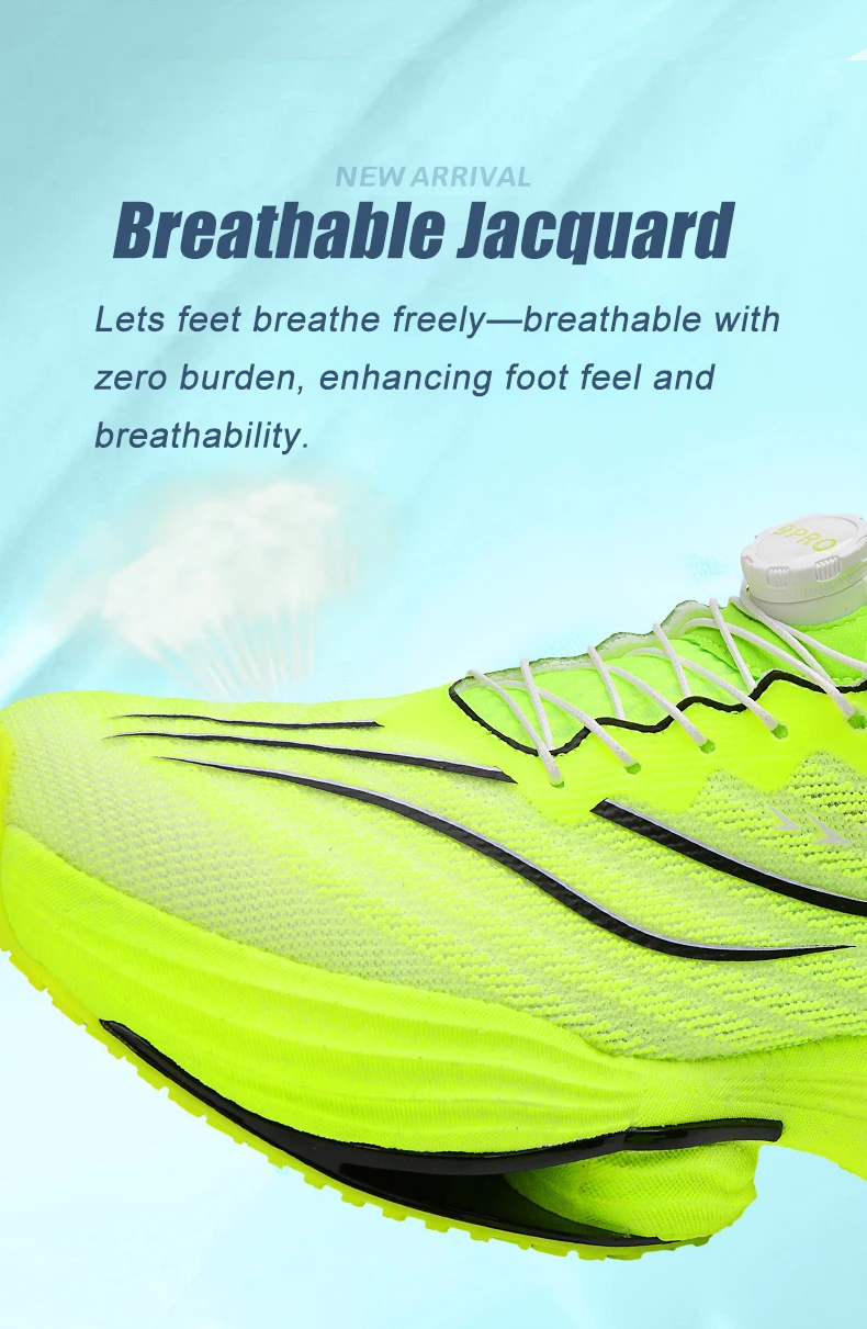 Männer Neue Turnschuhe Carbon Platte Dämpfung Laufschuhe 9PRO MAX Jogging Atmungsaktive Mesh Rutschfeste Outdoor Schuhe Off-road Schuhe – Detail 4