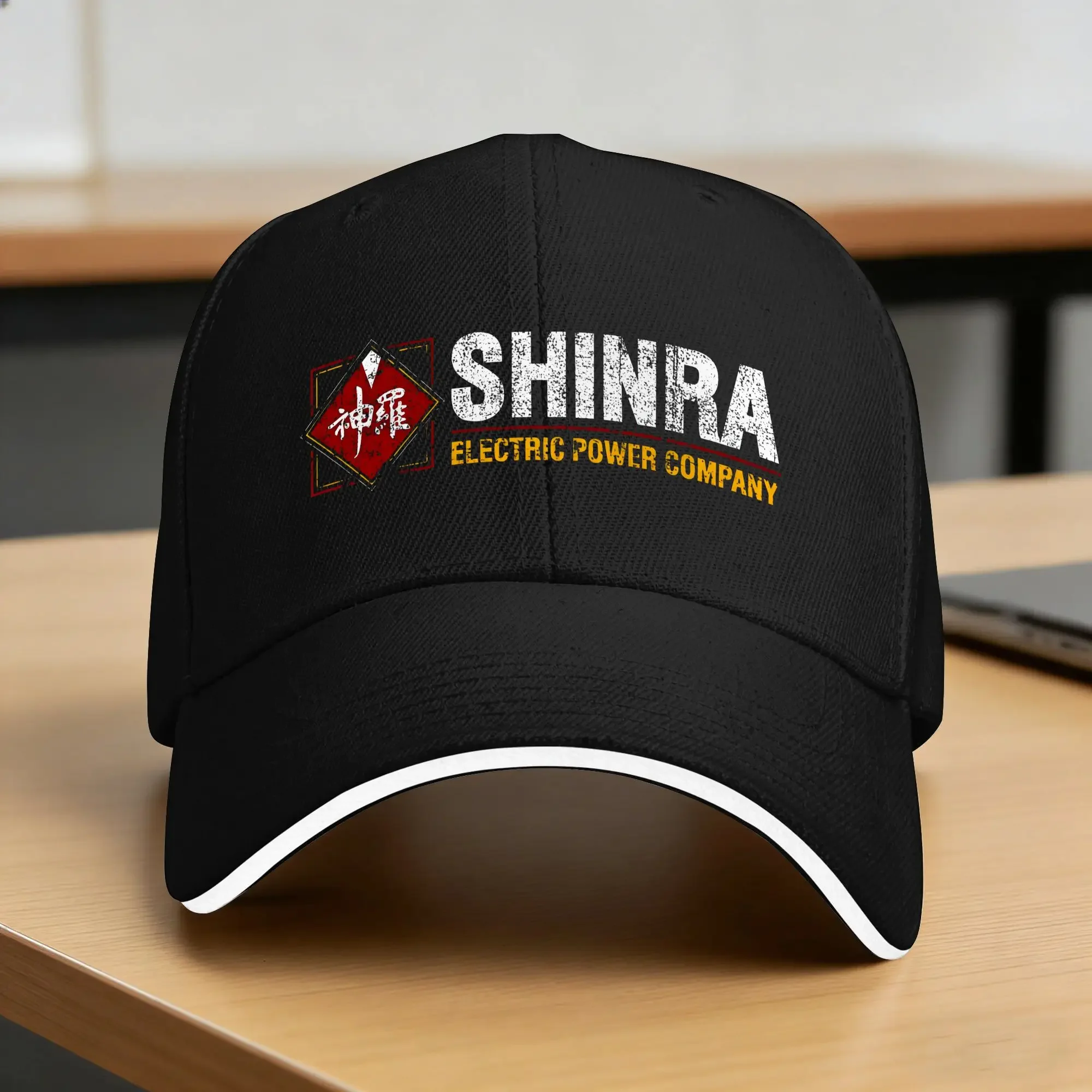 New Shinra Electric Power Company Casual Baseball Cap Spring  Trucker Hat Adjustable Kpop Rock Snapback Cap Classic Baseball Cap