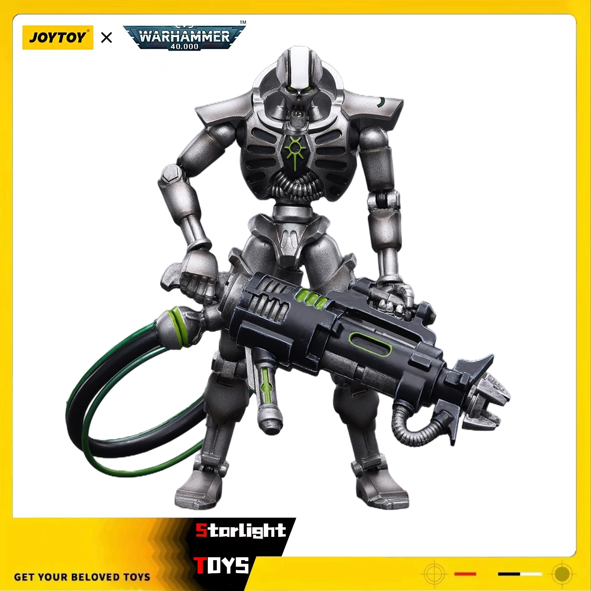 JOYTOY 1/18 экшн-фигурка Warhammer 40K Necrons династия Sautekh бессмертный с Tesla карбинная модель игрушка в подарок