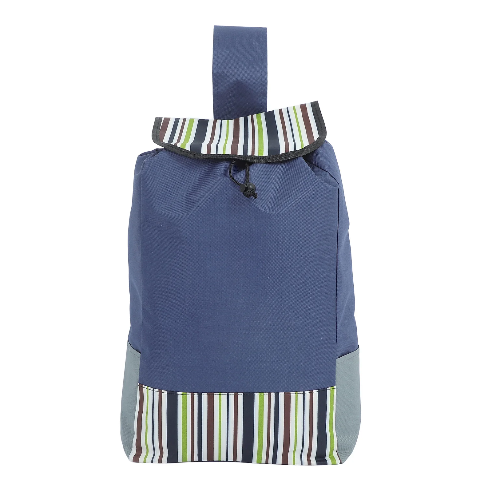 

Collapsible Shopping Bag Large Capacity Waterproof Oxford Foldable Trolley For Travel Grocery Rolling Tote Reusable Stair