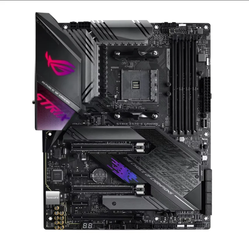 Placa base ASUS ROG STRIX X570-E GAMING WIFI II compatible con Ryzen 7 5700x3D 5800x R5 5600 5600G CPU 4xDDR4 M.2 NVME AMD AM4 ATX