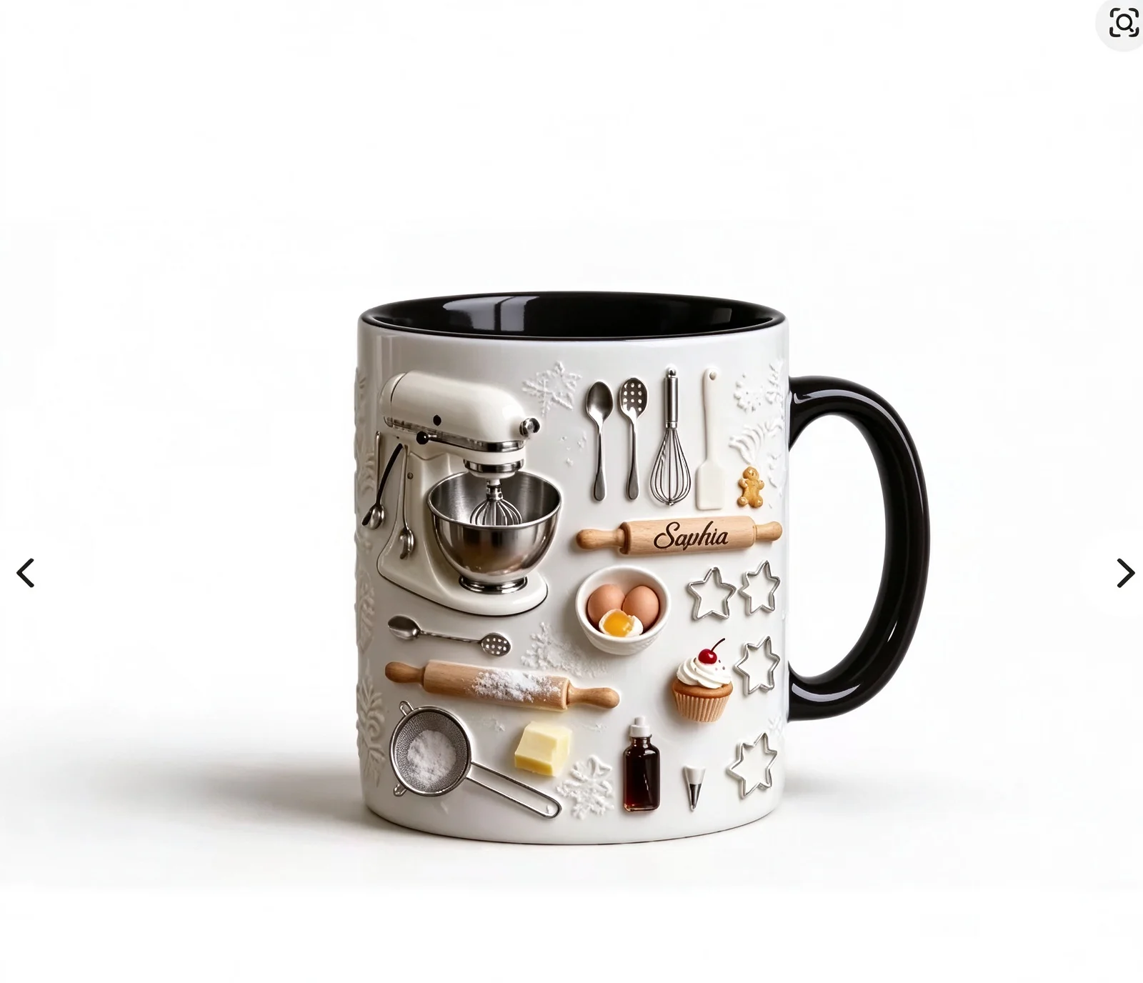 Creatieve 2D keukenhulpjes patroon keramische mok chef-kok ontbijtkoffiemok meerkleurige selectie