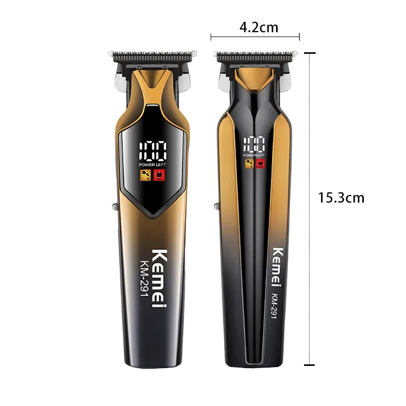 Kemei Haarschneidemaschine KM-291 Professionelle Friseur-Friseur-Akku-Haarschneidemaschine Haarschneider für Männer Carving Clipper