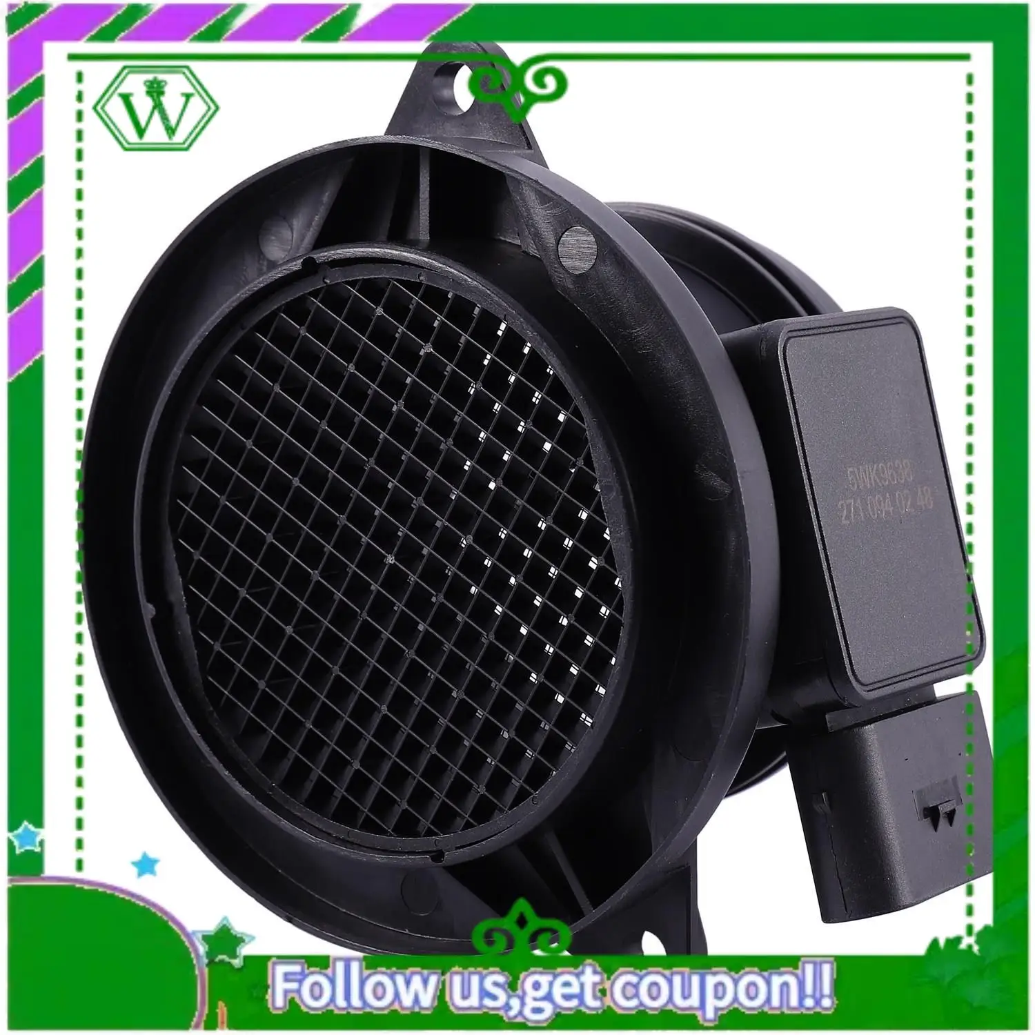 메르세데스 벤츠 W203 Cl203 S203 C209 A209 W211 S211 R171 5Wk9638 5Wk9638z 2710940248 A27109402 용 AC34-질량 공기 유량 센서 미터