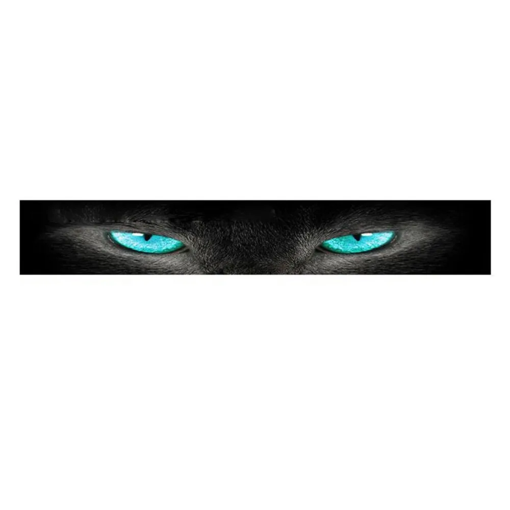

3D Stereo Car Front Windshield Stickers Ghost Pattern Wolf Eyes Pattern Auto Decorative Stickers Wild Beast Design Personalized