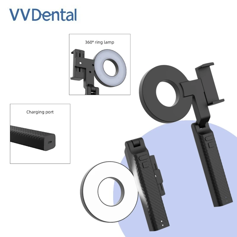 VV Dental Flash Light Photography With 18 High-Brightness LED Light Source Cell Phone Camera Fill Light
