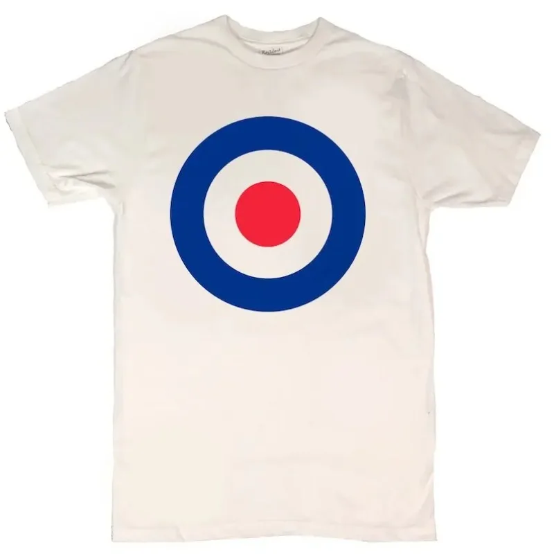 Mod Target Herren T-Shirt Herren Baumwolle T-Shirt Rund kragen T-Shirts Kurzarm Kleidung große Größe