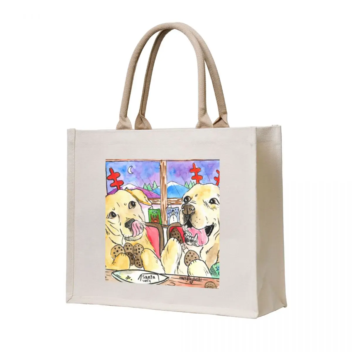 

Reksio and Jethro Christmas Day Tote Bag shopping bag logo the tote bag Shopper handbag shopping trolley