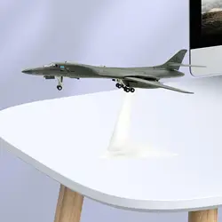 1/200 USA B-1B Bomber Simulation Kids Toys Tabletop Decor Airplane with Stand for Bedroom Shelf Bar Living Room TV Cabinet