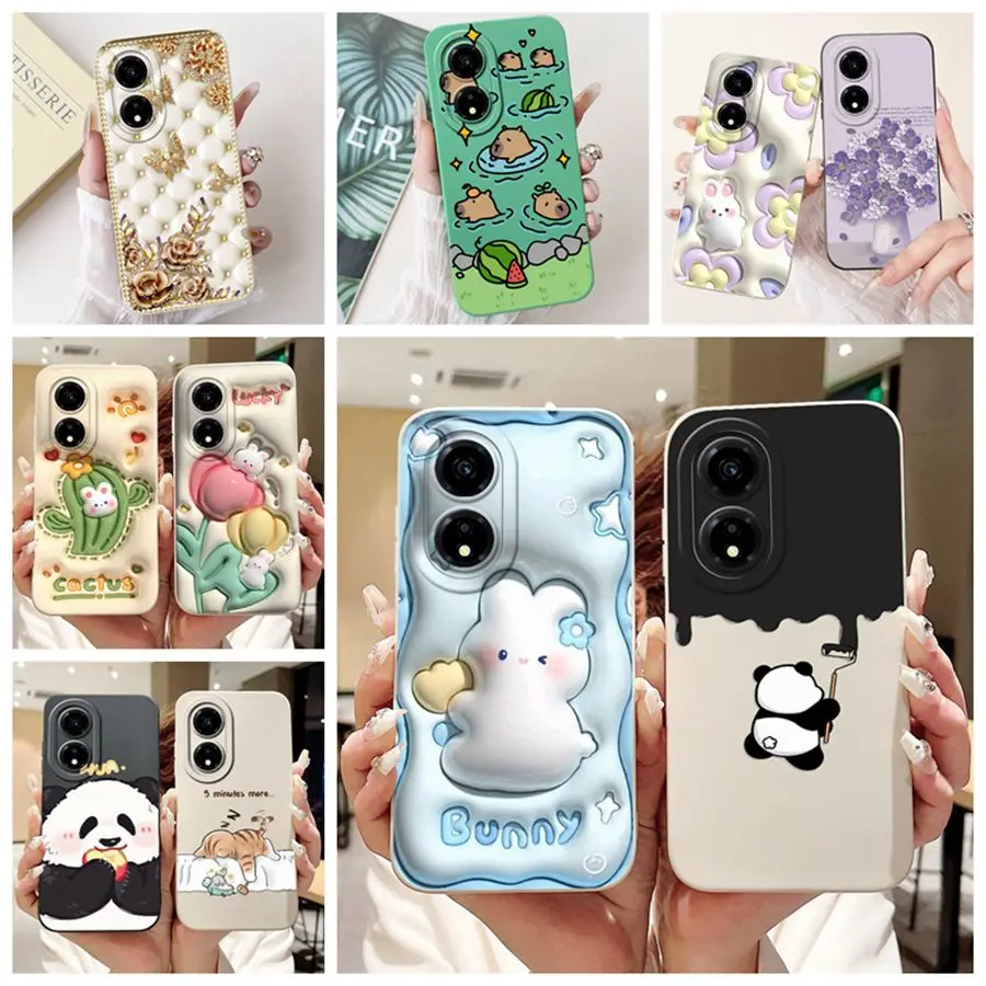 For Itel P55 4G Phone Case A666L Luxury Fashion Cartoons Soft Silicone Shockproof Full Cover For ItelP55 P 55 Plus Fundas Coque