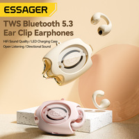 ESSAGER TWS Bluetooth headphones with clip ears Stereo Sports Waterproof Headsets Male Female Sports Clip On Wireless Headphones