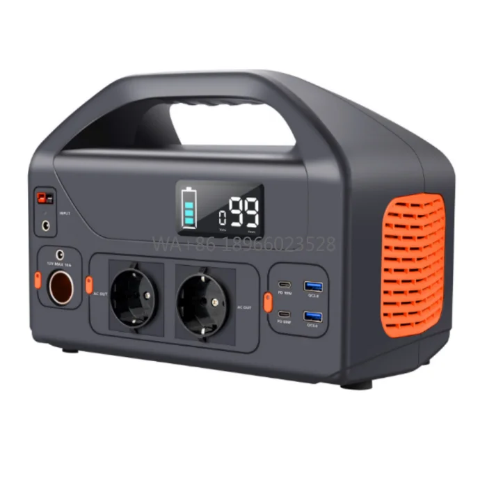 

Power Supply with Cylindrical Lithium Ion Batteries Portable 1000W Solar Charging Emergency heat sink fiber