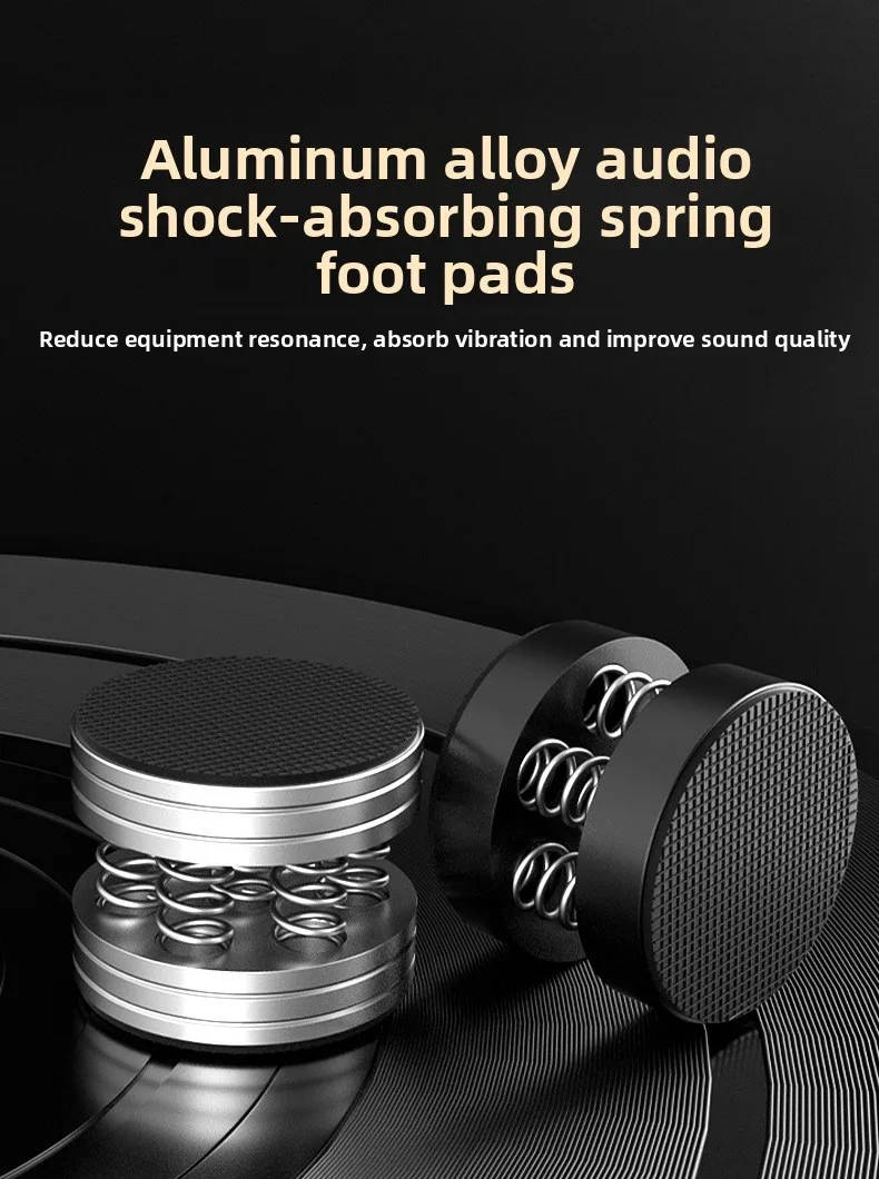 

Антивибрационные подставки для аудиооборудования HiFi, пружинные амортизирующие накладки из алюминиевого сплава