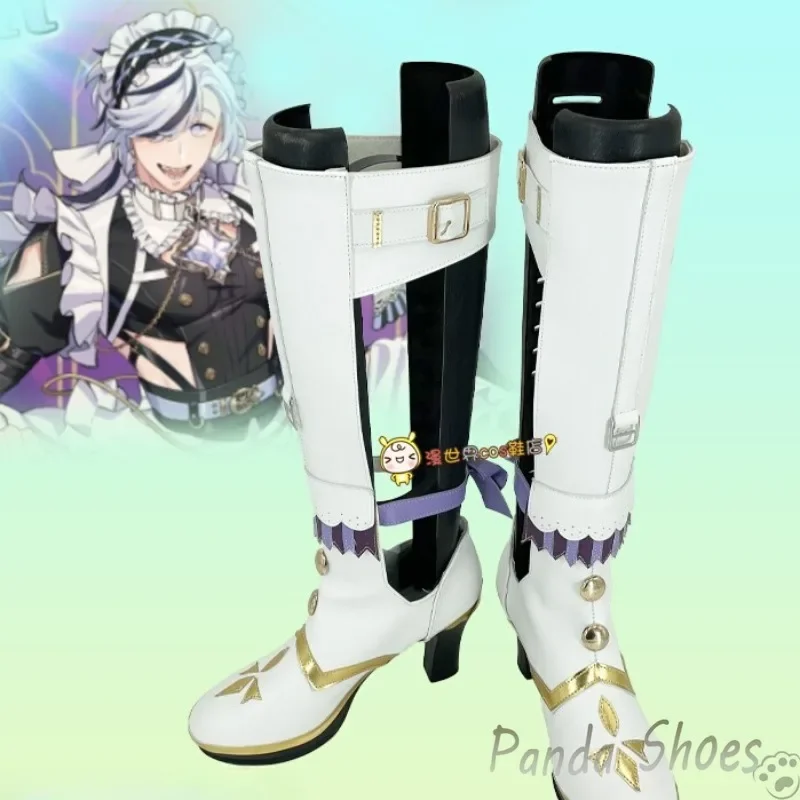 

Blade Nu Carnival Cosplay Shoes Anime Game Cos Long Boots Nu Carnival Blade Maid Cosplay Costume Prop Shoes for Halloween Party