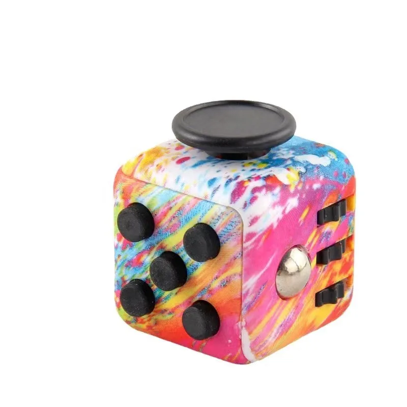 Decompression Handle Cube ลูกเต๋าบีบอัด Starry Sky อเนกประสงค์ Cube ปลายนิ้วไม่จํากัด Cube Decompression ลูกเต๋า