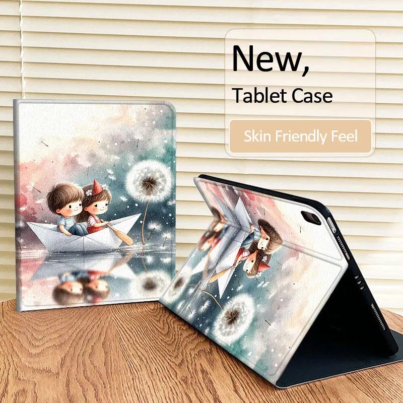 

Cartoon cute couple pattern For iPad Pro Air Mini 1 2 3 4 5 6 7 7th 8th 9th 10th 11th 10.2 9.7 10.5 10.9 11 12.9 Tablet Case