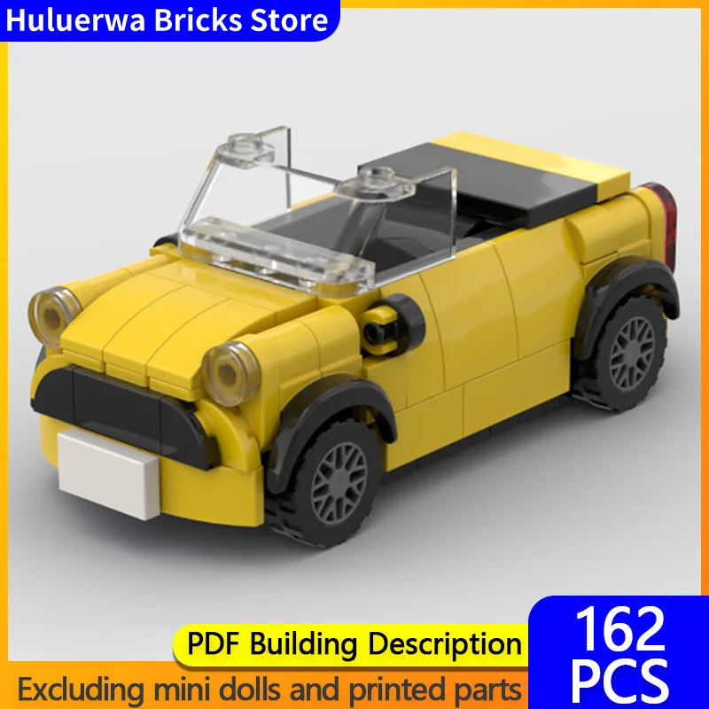 

Модель скоростного гоночного автомобиля MOC, строительные кирпичи, купер, конвертируемый маленький автомобиль, модульная технология, детские праздничные подарки, сборные игрушки