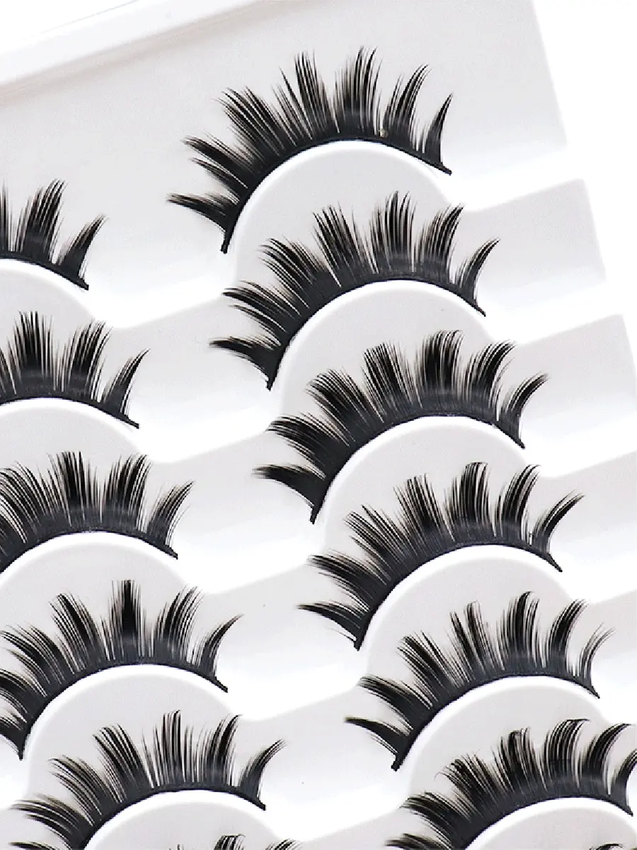 10 ペアアニメ/マンガつけまつげ、目を大きくするコスプレ用のかわいい悪魔の目まつげ