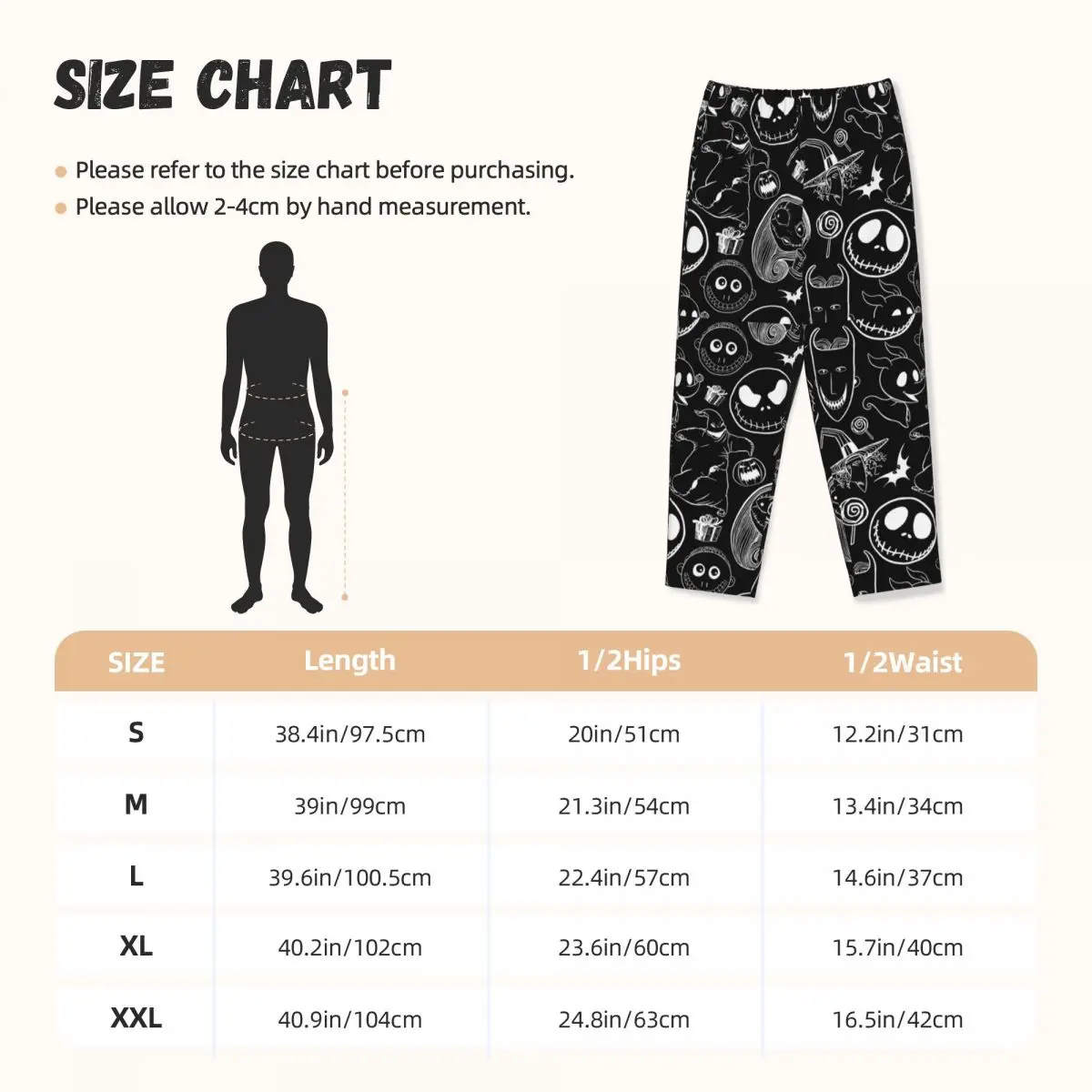 Custom Tim Burton Skull Pajama Pants Womens Nightmare Before Christmas Sleepwear Lounge Sleep Bottoms Stretch with Pockets