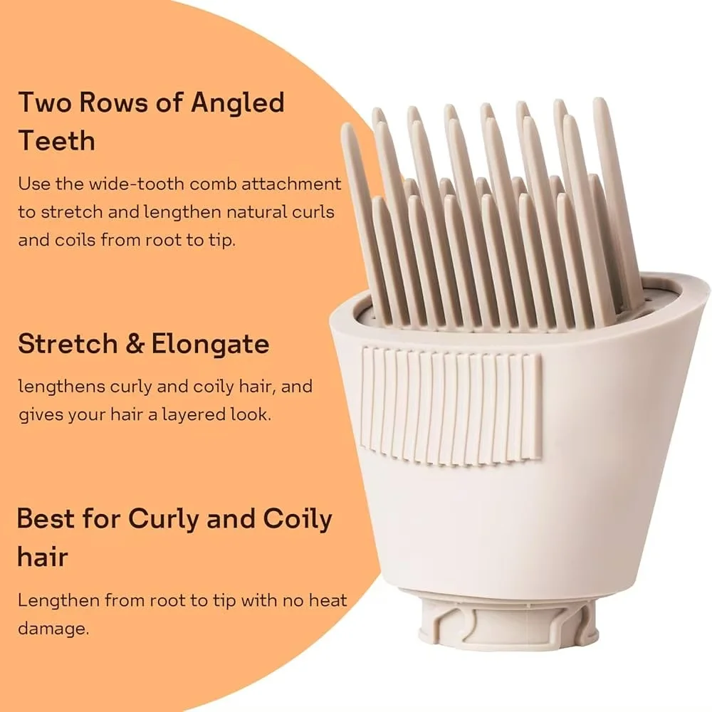 New Suitable for Shark XSKHD4WTCA FlexStyle Wide Tooth Comb, Hair Dryer Comb Attachment