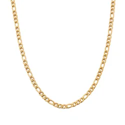 20-60CM Wholesale y2k 18K gold color 4MM width Necklaces chain for Men woman Boy lady fine Jewelrys Wedding party