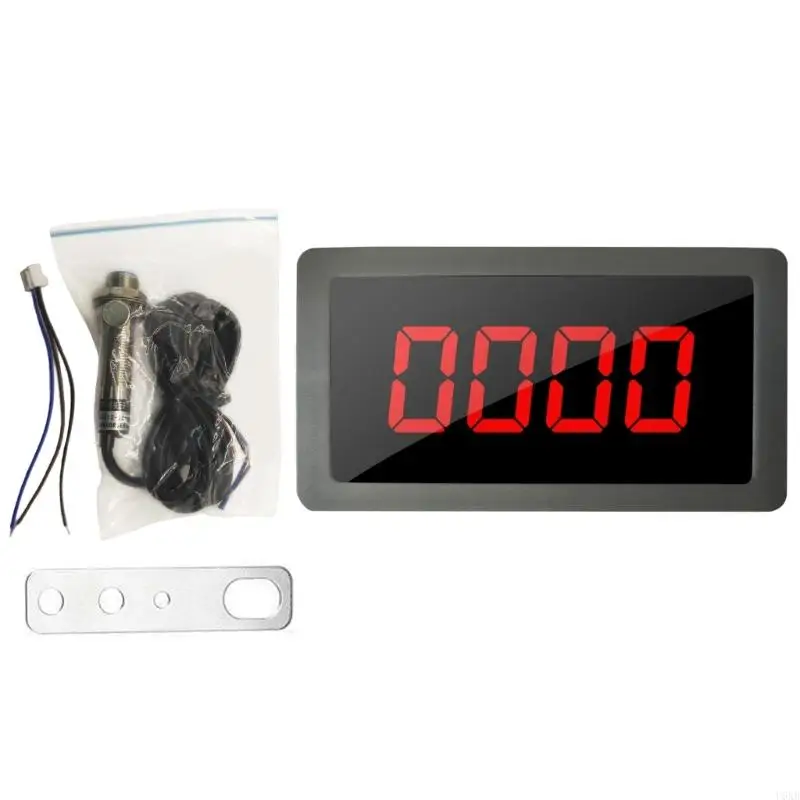 U6XB Digital LED Tachometer for Lathes AC110V-230V High Precisions Speed Meter set