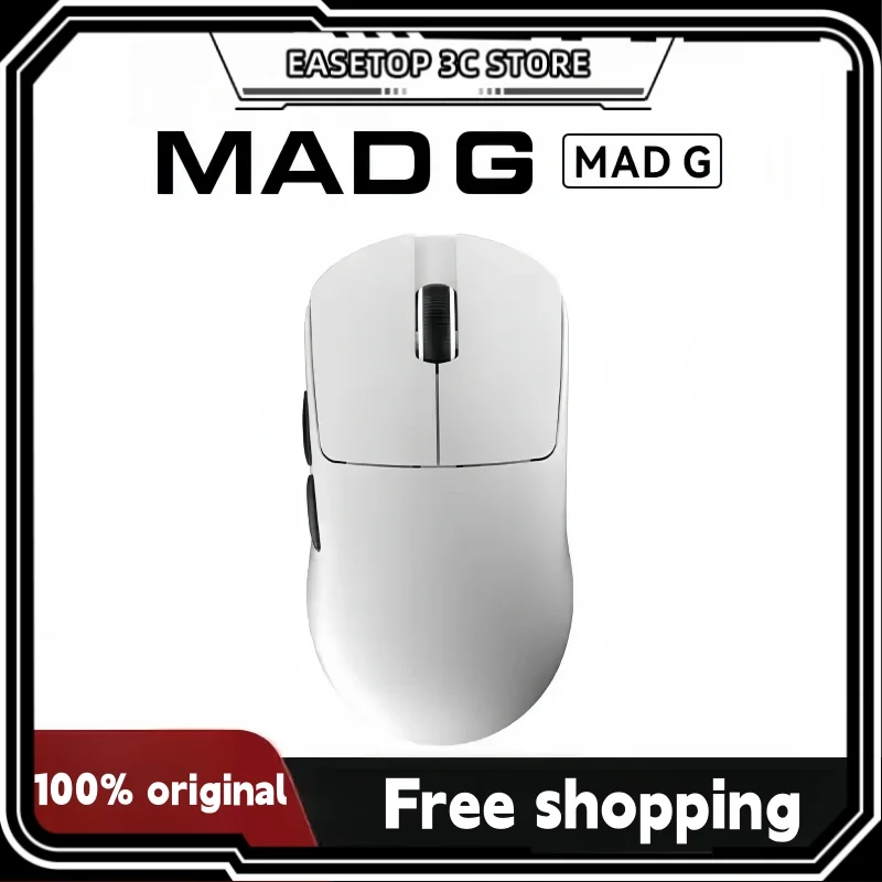 Madlion Mad G Gaming Mouse Lightweight Wireless 2.4g Paw3395 Sensor 8k Nordic52840 Dual Mode Gaming E-Sports Office Mouse