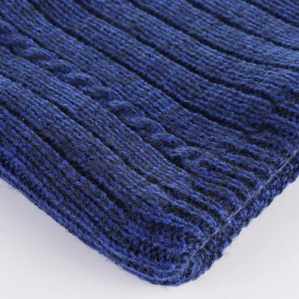 New Fleece Lined Knitted Scarf Warmer Neck Tube Collar Scarf Circle Loop Scarves Windproof Soft Winter Neck Gaiter Woman/Men