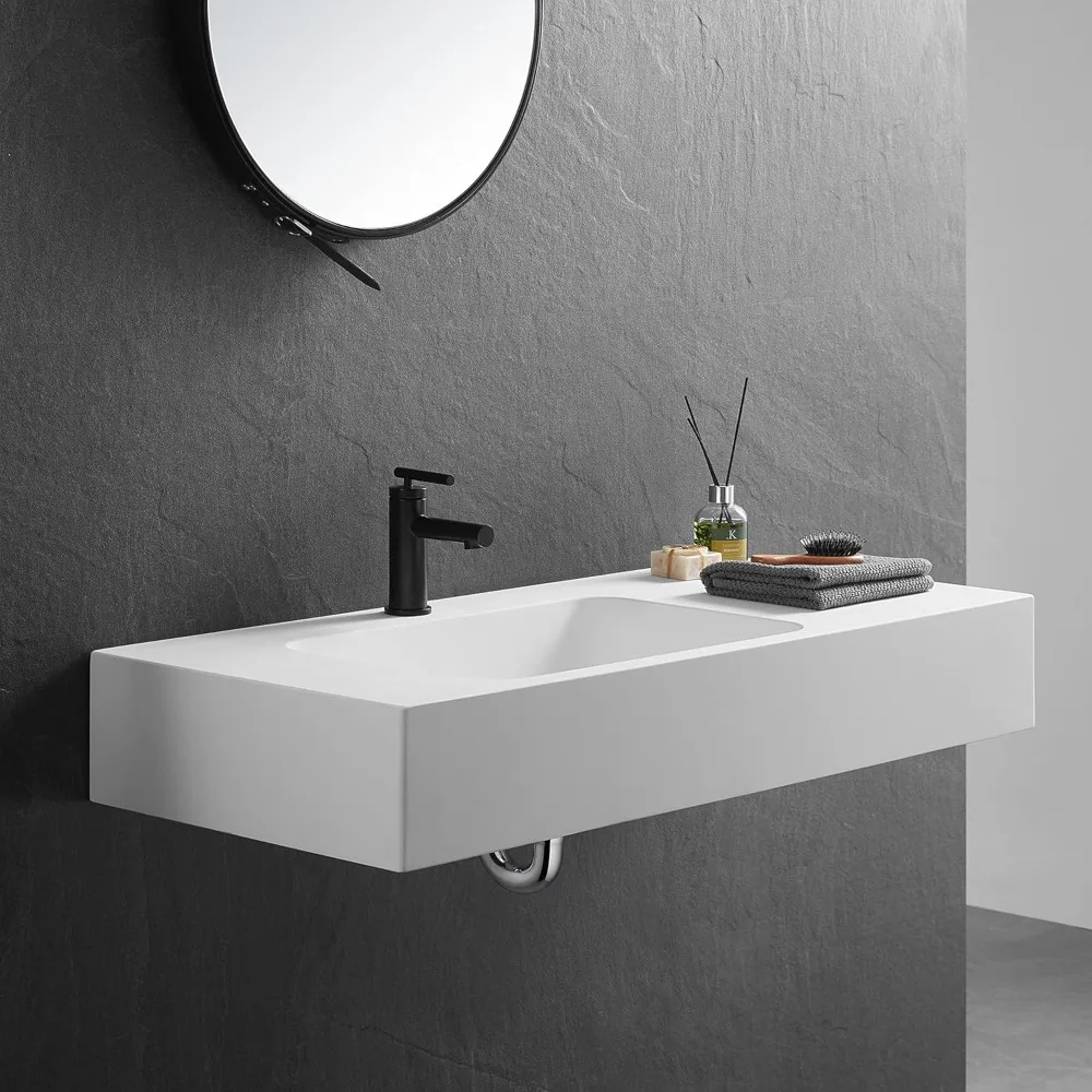 Bathroom Sink, Wall-Mount or On Countertop, 40