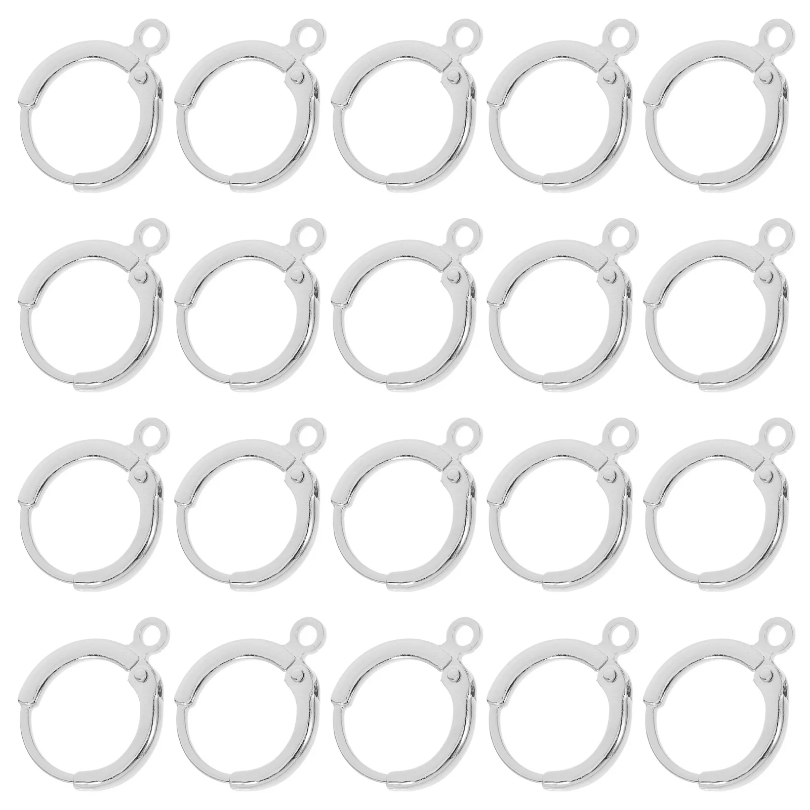 

20 Pcs Ear Clip Buckle Hoop Earrings for Jewelry Making Supplies DIY Miss Dangle