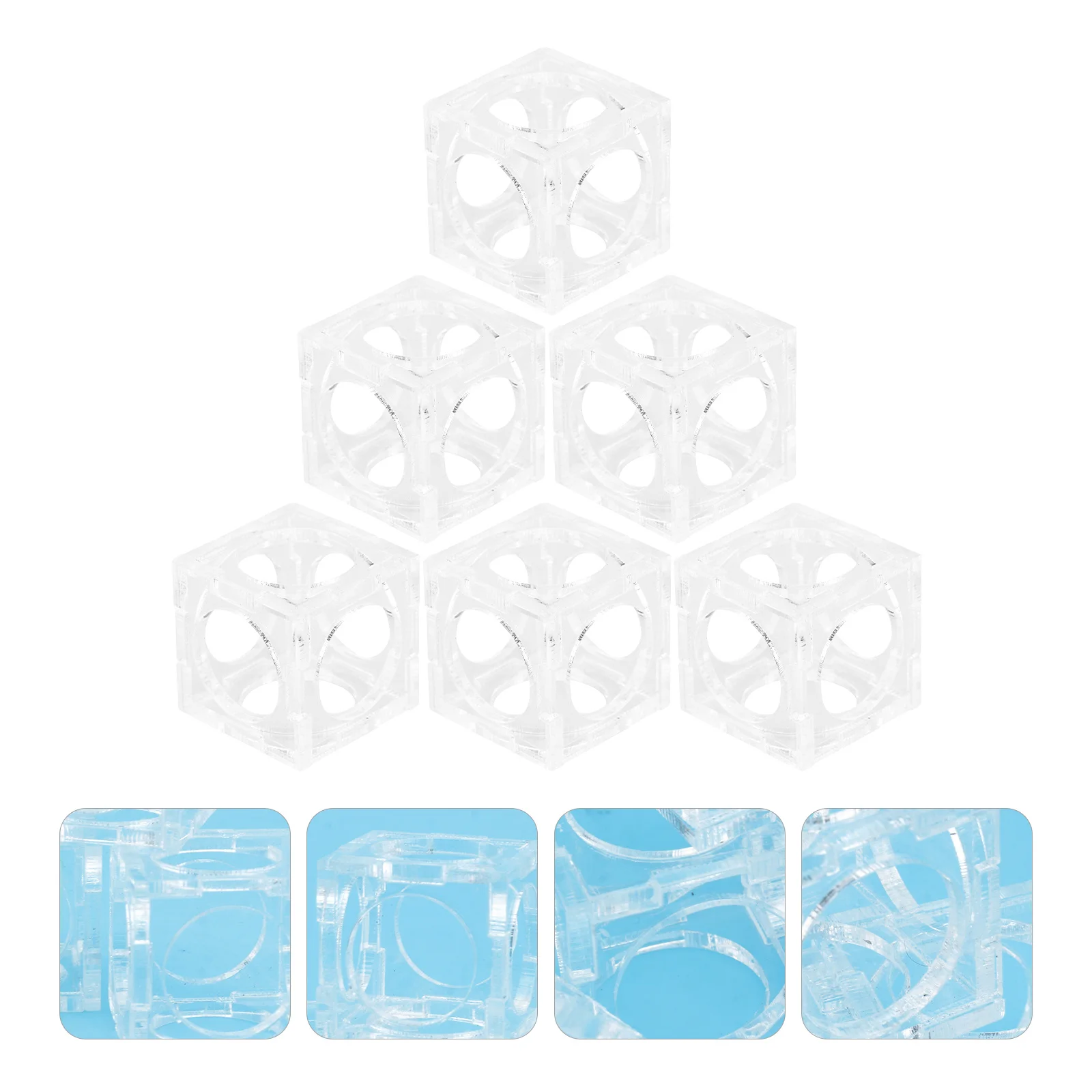 

6 Pcs Fish Tank Aquarium Shrimp Breeding Cave Accessories Farming Hiding Decor Ornaments for