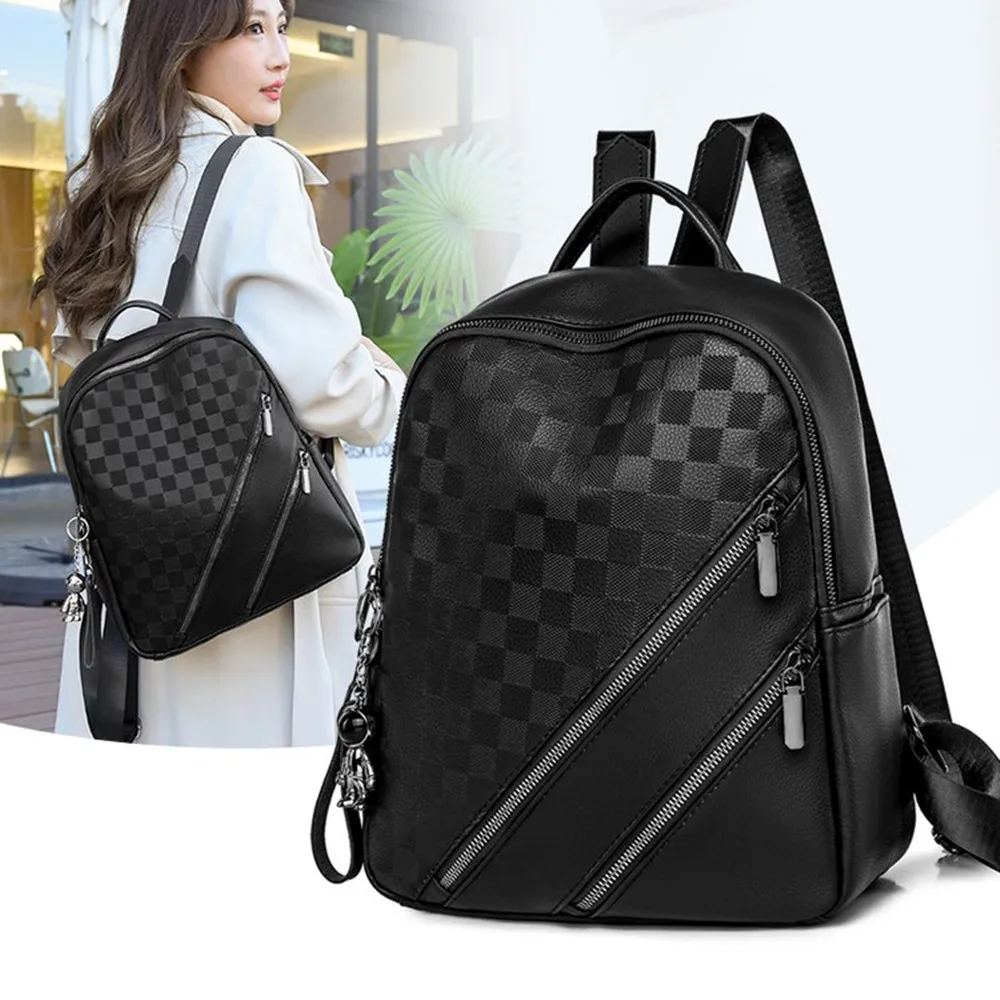 

UP Shoulder Bag Lightweight Girls Hundred Casual Backpack Checkerboard Checkerboard Women Shoulder Commuter Bag