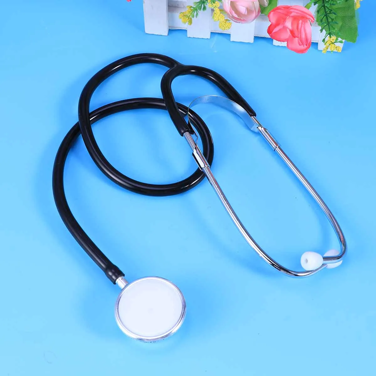 Dual Head Portable Medical Stethoscope Black Diagnostic Device for Heart Lung Organ Sound Auscultation Dual Head Stethoscope - Image 3